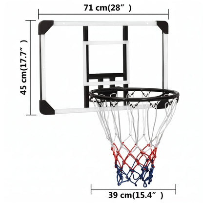 Panneau de basket mural en polycarbonate — 3 tailles au choix