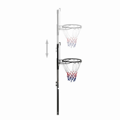Panier de basket enfant sur pied réglable 216-250 cm — mobile sur roulettes, panneau polycarbonate