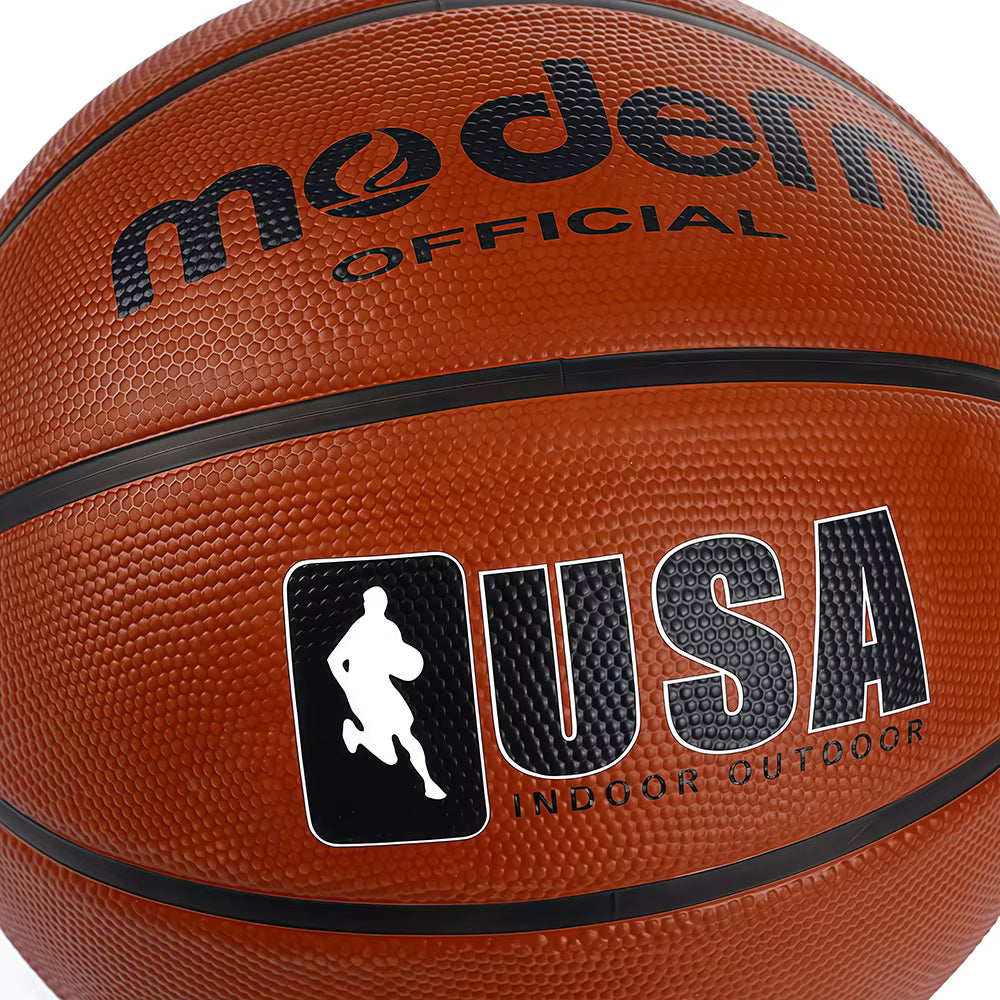 Ballon de basket en caoutchouc — 4 tailles au choix, intérieur et extérieur