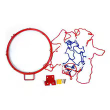Cerceau de basket mural en acier