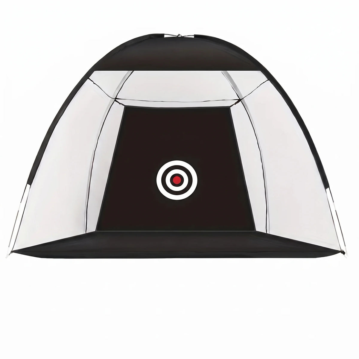 Filet de practice golf noir enveloppant de 200 × 140 cm avec cible circulaire centrale