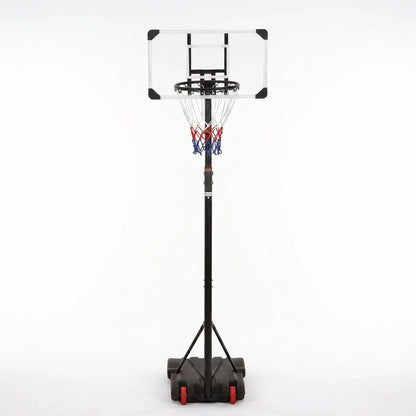 Panier de basket enfant sur pied réglable 216-250 cm — mobile sur roulettes, panneau polycarbonate