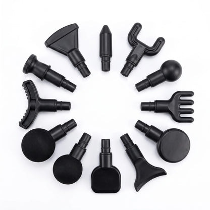Pistolet de massage sans fil — 99 vitesses, embouts interchangeables, rechargeable
