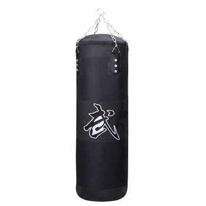 Sac de frappe à suspendre — chaîne acier et crochet plafond inclus, boxe et MMA
