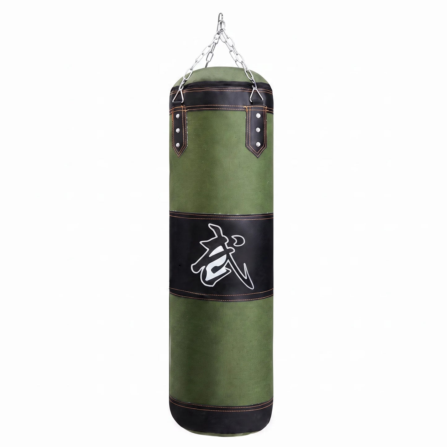 Sac de frappe à suspendre — chaîne acier et crochet plafond inclus, boxe et MMA