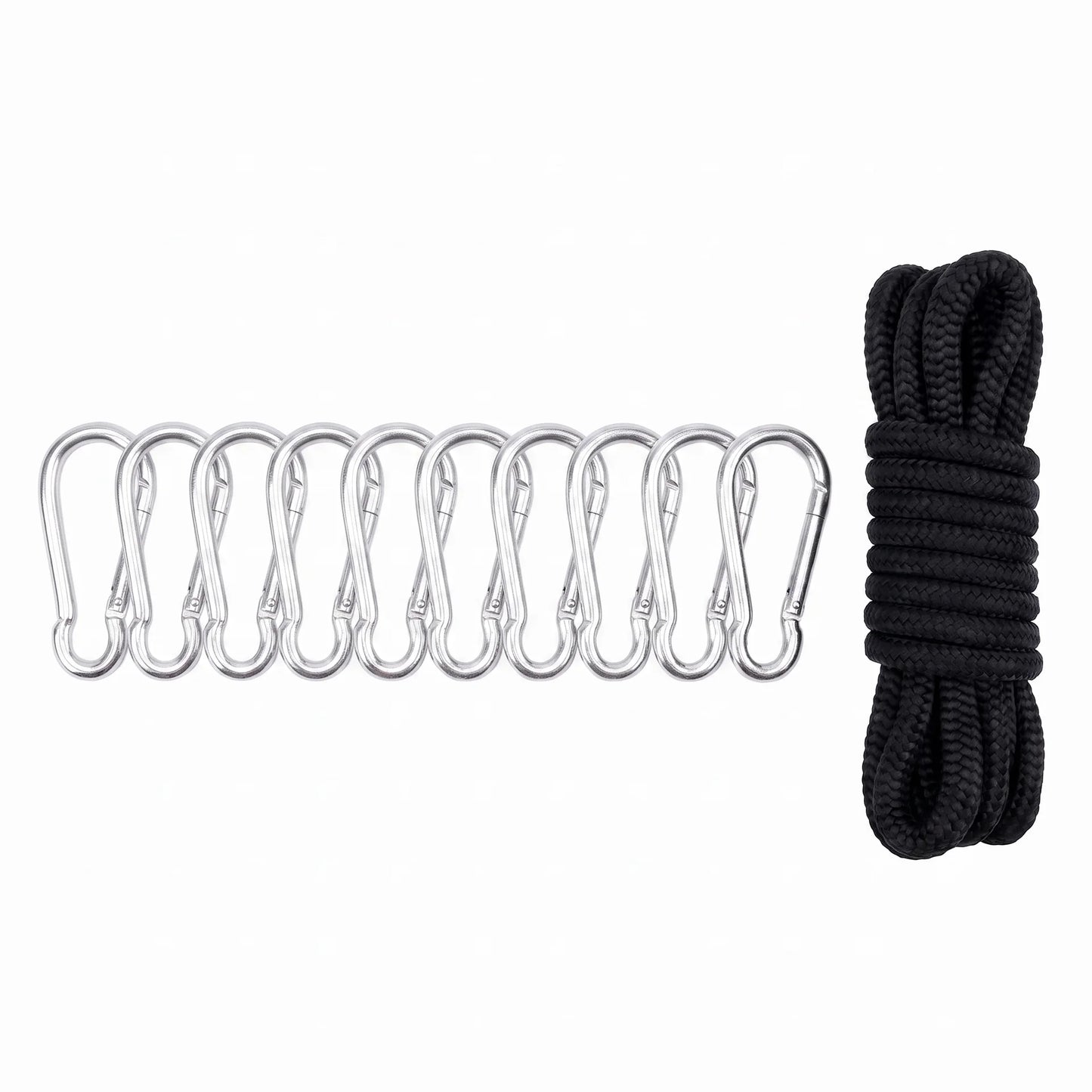 Filet de practice golf 300 x 300 cm — corde et 10 mousquetons inclus