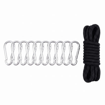 Filet de practice golf 300 x 300 cm — corde et 10 mousquetons inclus