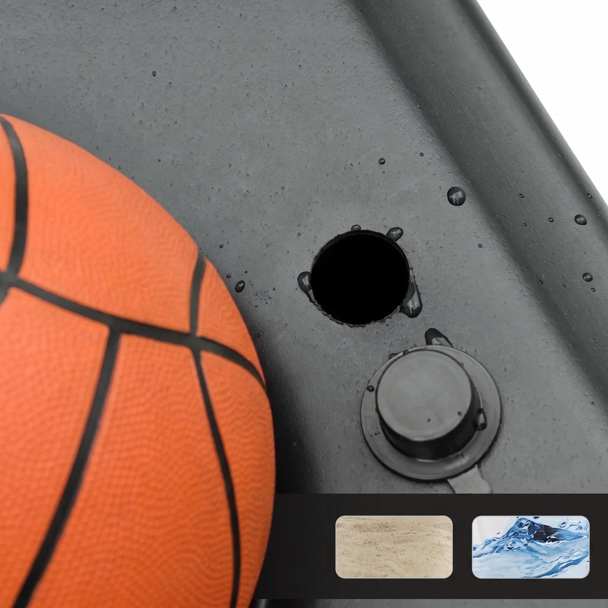 Base lestable du panier de basket 