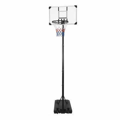 Panier de basket sur pied réglable vu de face avec sa base lestable